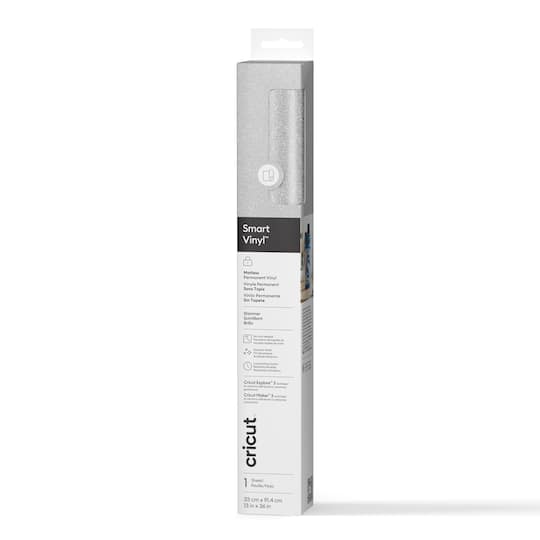 Cricut® Smart Vinyl™ Permanent Shimmer in Silver | 13" x 3ft | Michaels®
